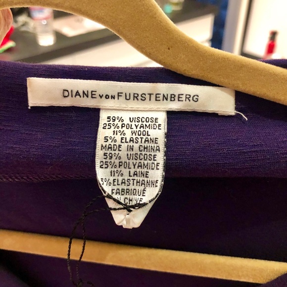 Purple women’s Diane von Furstenberg cotton dress - Picture 4 of 4